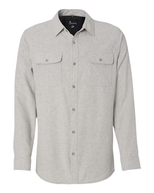 Burnside 8200 Long Sleeve Solid Flannel Shirt - Stone - HIT a Double