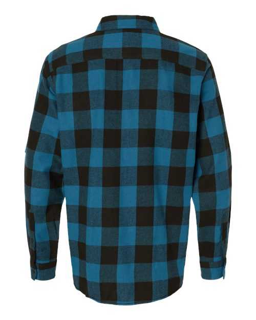 Burnside 8210 Yarn-Dyed Long Sleeve Flannel Shirt - Blue Black Buffalo - HIT a Double - 5