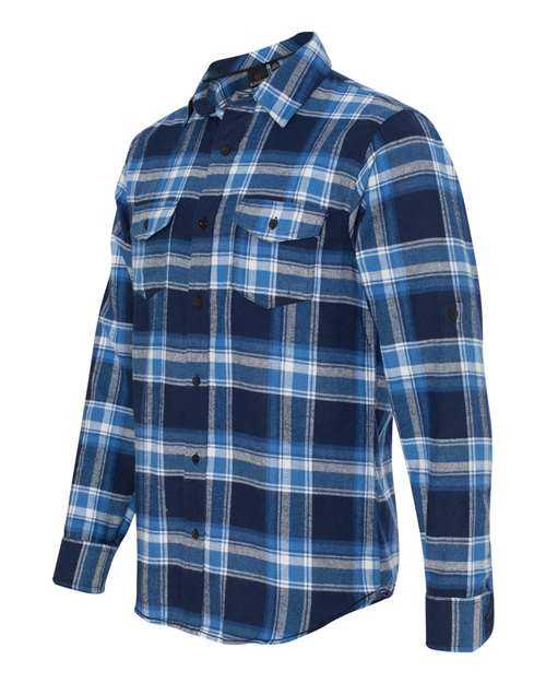 Burnside 8210 Yarn-Dyed Long Sleeve Flannel Shirt - Blue White - HIT a Double