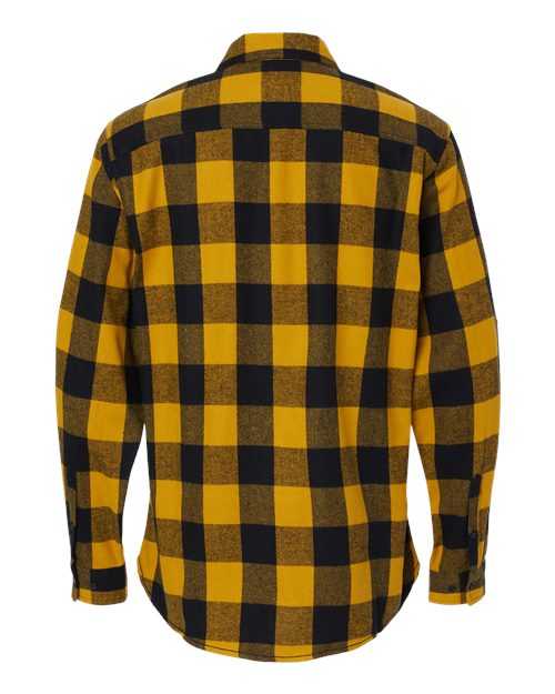 Burnside 8210 Yarn-Dyed Long Sleeve Flannel Shirt - Gold Black - HIT a Double