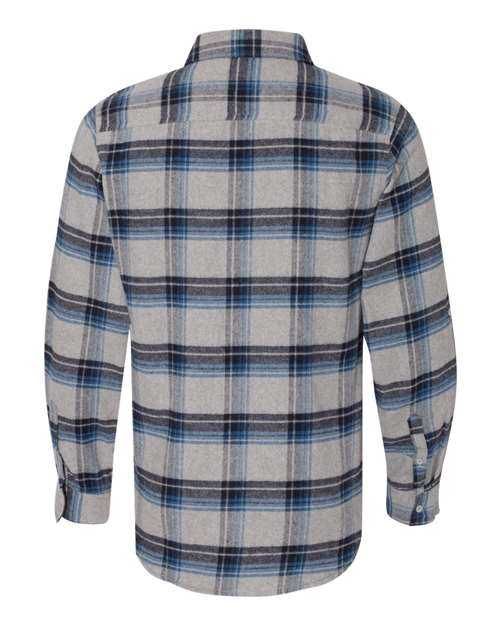 Burnside 8210 Yarn-Dyed Long Sleeve Flannel Shirt - Grey Blue - HIT a Double