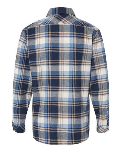 Burnside 8212 Open Pocket Flannel Shirt - Blue Ecru - HIT a Double