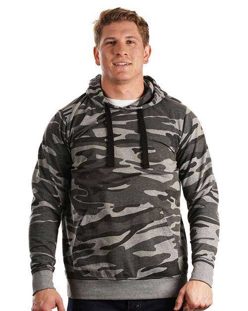 Burnside 8605 Enzyme-Washed French Terry Hooded Sweatshirt - Black Camo - HIT a Double
