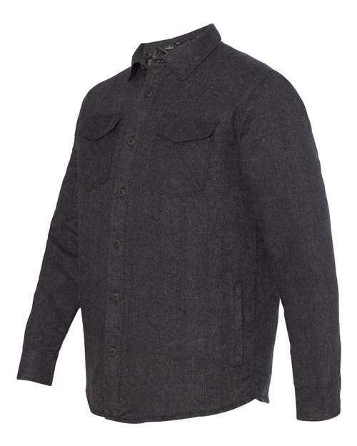 Burnside 8610 Quilted Flannel Jacket - Charcoal - HIT a Double