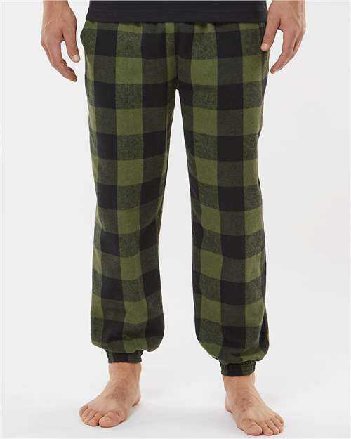 Burnside 8810 Flannel Jogger - Army Black" - "HIT a Double
