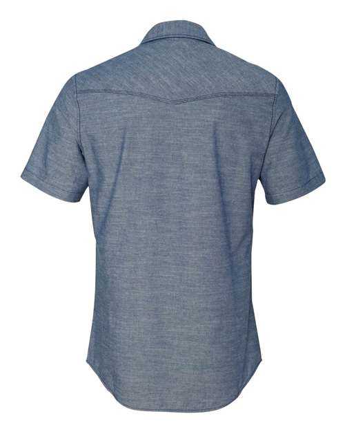 Burnside 9255 Chambray Short Sleeve Shirt - Light Denim - HIT a Double