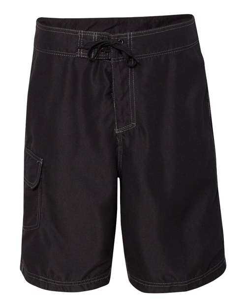 Burnside 9301 Solid Board Shorts - Black - HIT a Double