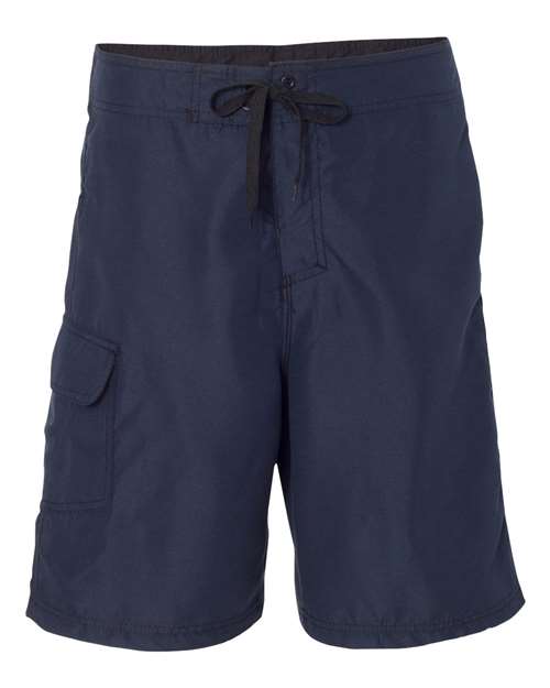 Burnside 9301 Solid Board Shorts - Navy - HIT a Double