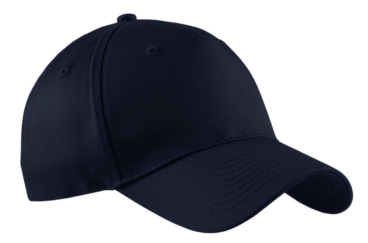 Port &amp; Company CP86 Port &amp; Company Five-Panel Twill Cap - Navy - HIT a Double - 1