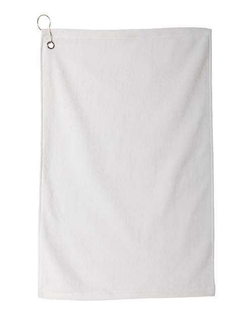 Carmel Towel Company C1518MGH Microfiber Golf Towel - White - HIT a Double