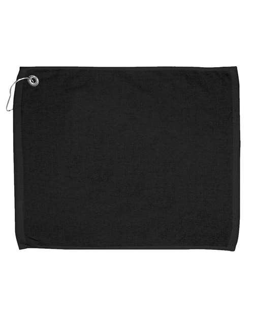 Carmel Towel Company C162523GH Golf Towel - Black - HIT a Double