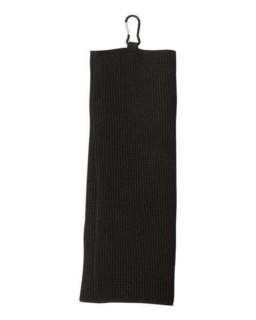 Carmel Towel Company C1717MTC Fairway Golf Towel - Black - HIT a Double
