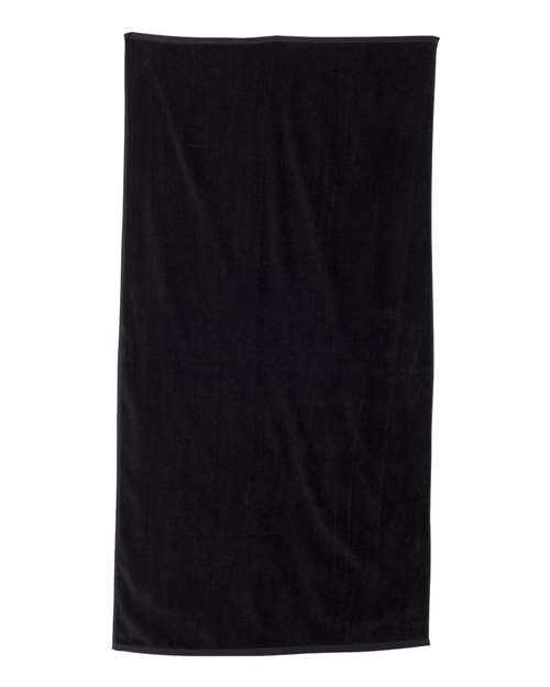 Carmel Towel Company C3060 Velour Beach Towel - Black - HIT a Double