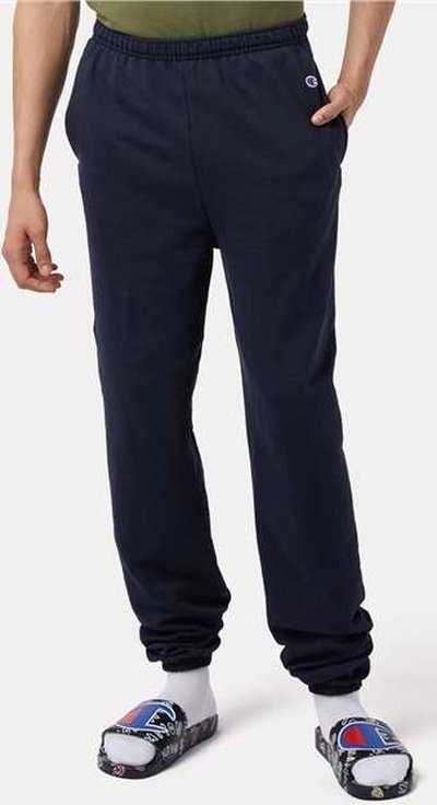 Champion P950 Powerblend Sweatpants with Pockets - Navy - HIT a Double - 1