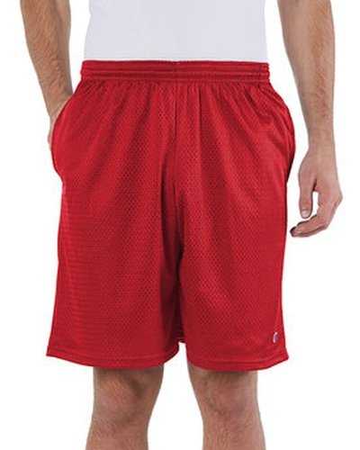 Champion 81622 Adult Mesh Short with Pockets - Scarlet - HIT a Double