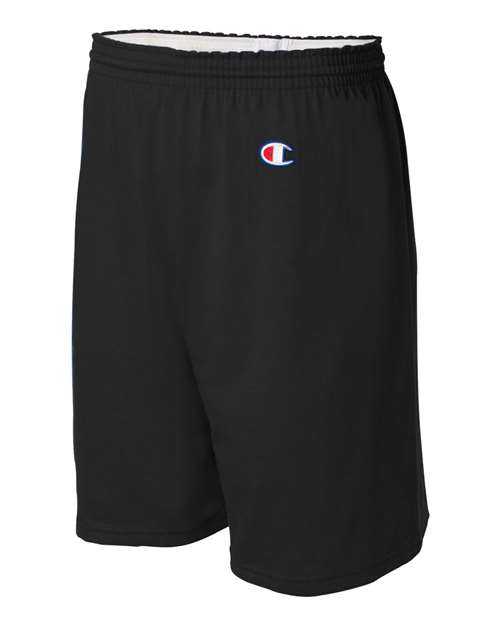 Champion 8187 Cotton Jersey 6" Shorts - Black - HIT a Double