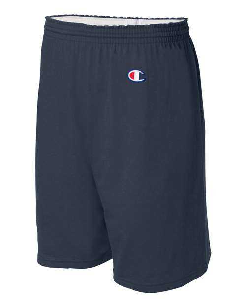 Champion 8187 Cotton Jersey 6" Shorts - Navy - HIT a Double