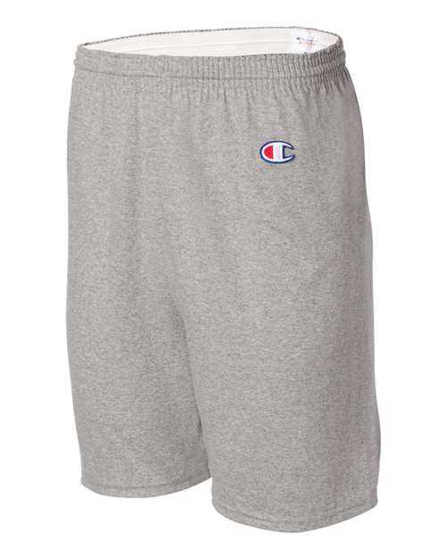 Champion 8187 Cotton Jersey 6&quot; Shorts - Oxford Grey Heather - HIT a Double