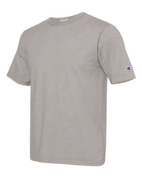Champion CD100 Garment Dyed Short Sleeve T-Shirt - Concrete - HIT a Double