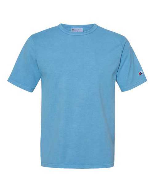 Champion CD100 Garment Dyed Short Sleeve T-Shirt - Delicate Blue - HIT a Double