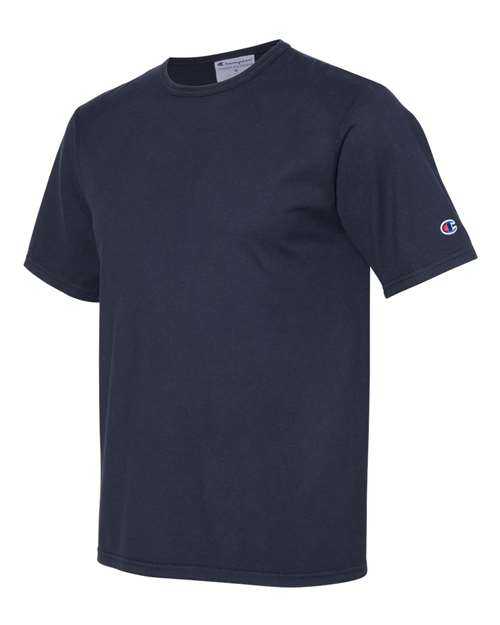 Champion CD100 Garment Dyed Short Sleeve T-Shirt - Navy - HIT a Double