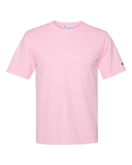 Champion CD100 Garment Dyed Short Sleeve T-Shirt - Pink Candy - HIT a Double
