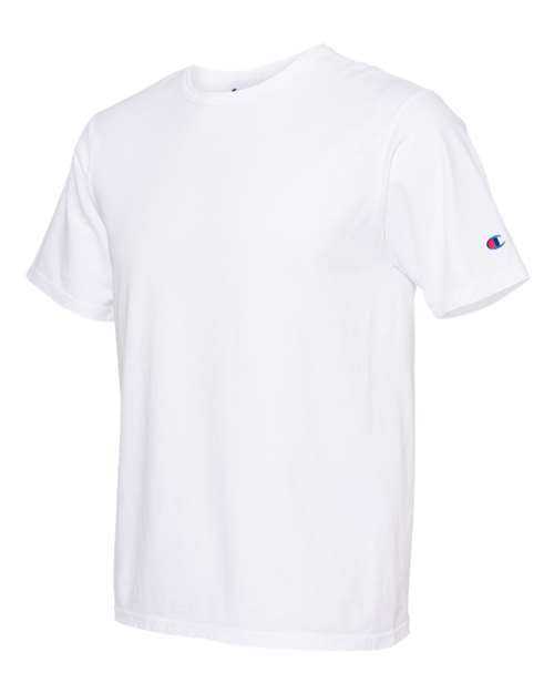 Champion CD100 Garment Dyed Short Sleeve T-Shirt - White - HIT a Double