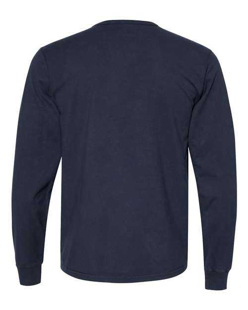 Champion CD200 Garment Dyed Long Sleeve T-Shirt - Navy - HIT a Double