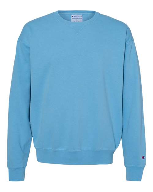 Champion CD400 Garment Dyed Crewneck Sweatshirt - Delicate Blue - HIT a Double