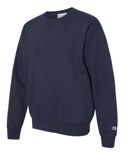 Champion CD400 Garment Dyed Crewneck Sweatshirt - Navy - HIT a Double