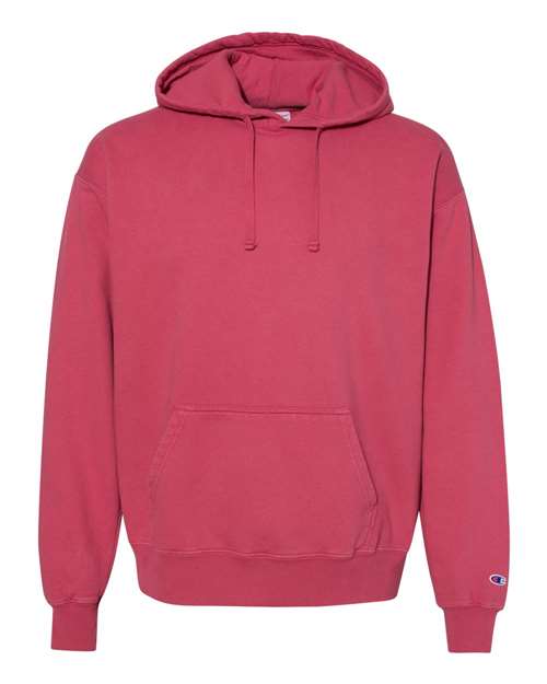 Champion CD450 Garment Dyed Hooded Sweatshirt - Crimson - HIT a Double