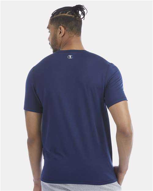 Champion CHP160 Sport T-Shirt - Athletic Navy&quot; - &quot;HIT a Double