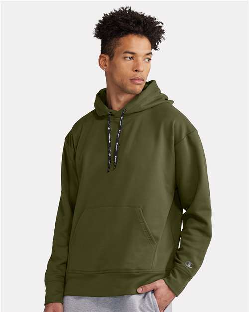 Champion CHP180 Sport Hooded Sweatshirt - Fresh Olive" - "HIT a Double