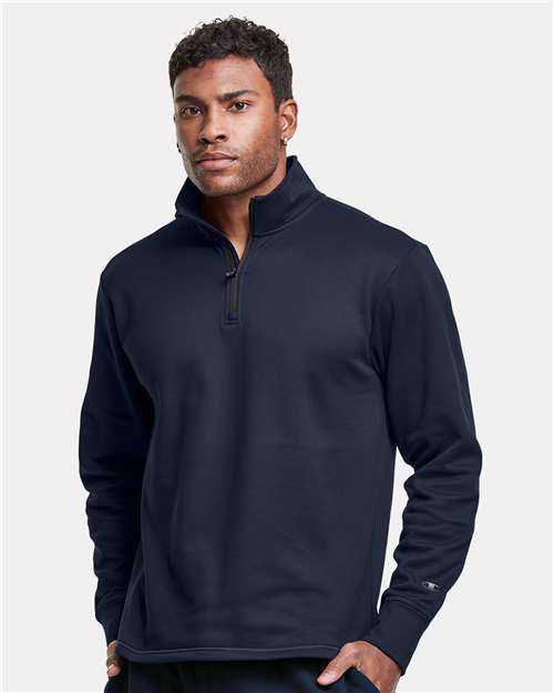 Champion CHP190 Sport Quarter-Zip Pullover - Athletic Navy" - "HIT a Double