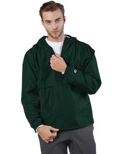 Champion CO200 Adult Packable Anorak 1 4 Zip Jacket - Dark Green - HIT a Double