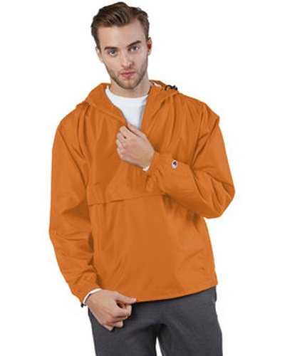 Champion CO200 Adult Packable Anorak 1 4 Zip Jacket - Orange - HIT a Double