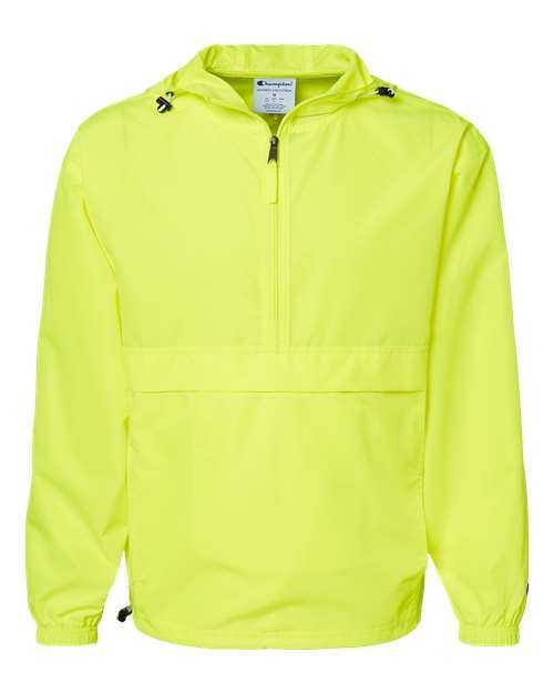Champion CO200 Packable Quarter-Zip Jacket - Safety Green - HIT a Double