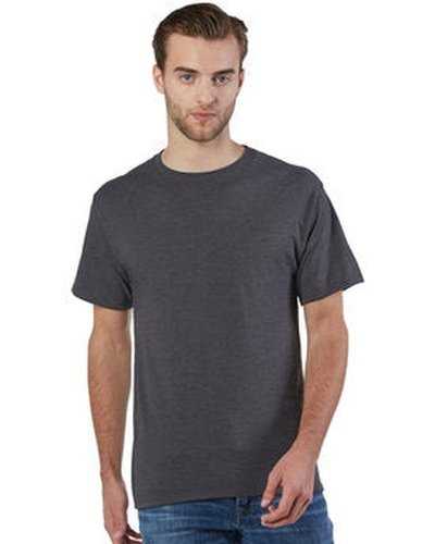 Champion CP10 Adult Ringspun Cotton T-Shirt - Charcoal Heather - HIT a Double
