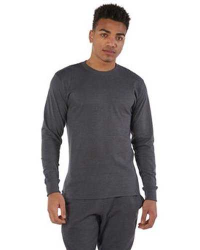 Champion CP15 Adult Long-Sleeve Ringspun T-Shirt - Charcoal Heather - HIT a Double