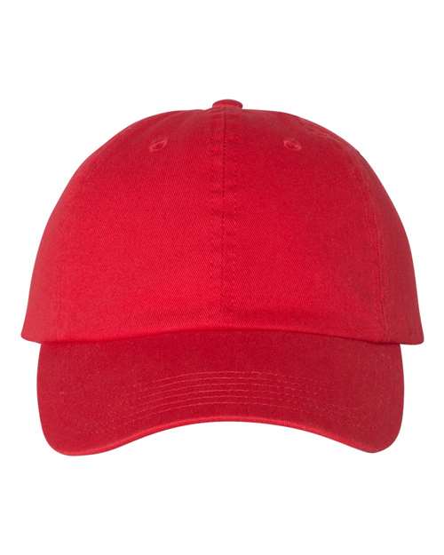 Champion CS4000 Washed-Twill Dads Cap - Bright Red Scarlet - HIT a Double