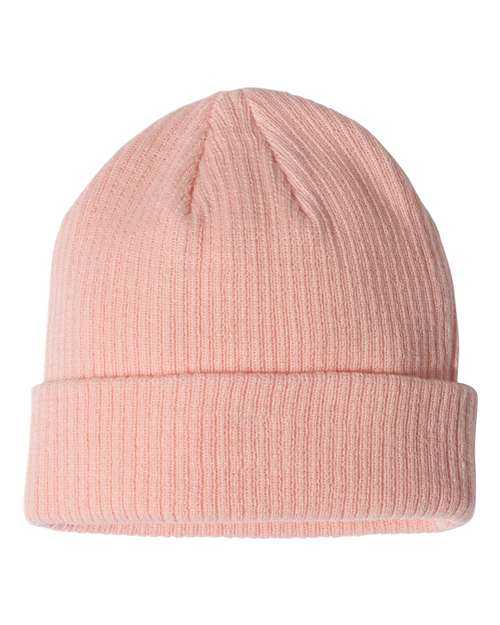 Champion CS4003 Ribbed Knit Cuffed Beanie - Pink - HIT a Double