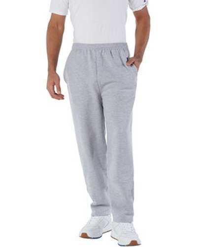 Champion P800 Adult Powerblend Open-Bottom Fleece Pant with Pockets - Light Steel - HIT a Double