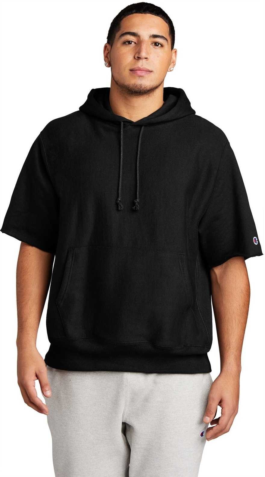 Short sleeve hoodie bulk clearance