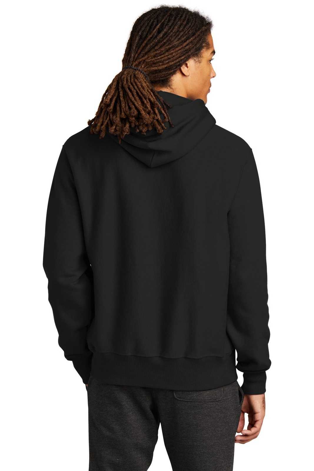 Champion S101 Reverse Weave Hooded Sweatshirt - Black - HIT a Double
