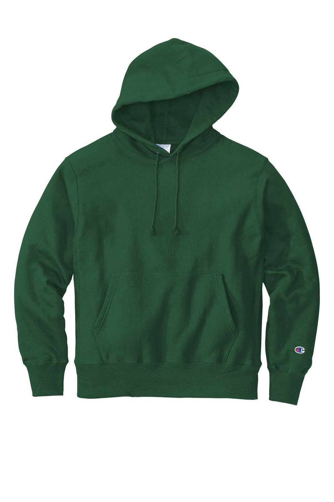 Champion S101 Reverse Weave Hooded Sweatshirt - Dark Green - HIT a Double