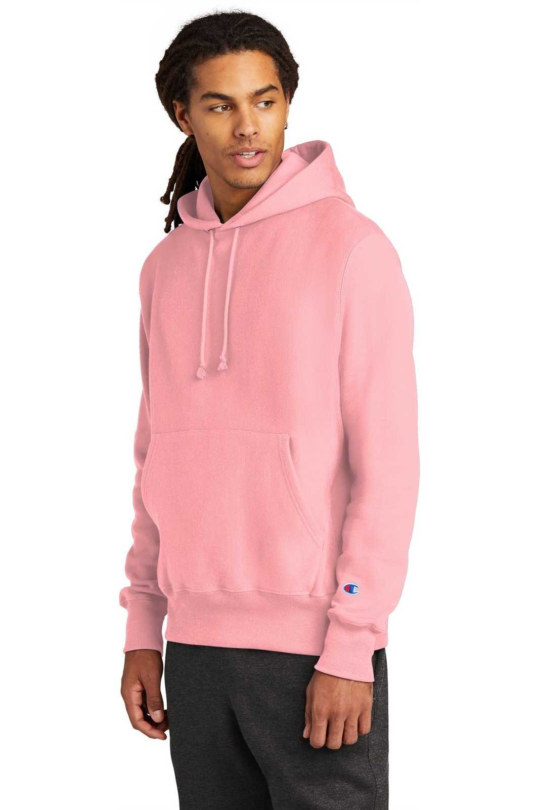 Champion S101 Reverse Weave Hooded Sweatshirt - Pink Candy - HIT a Double
