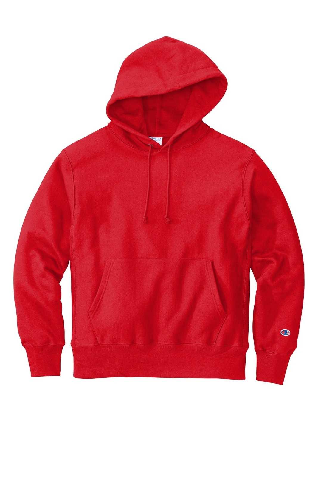 Champion S101 Reverse Weave Hooded Sweatshirt - Red - HIT a Double - 2