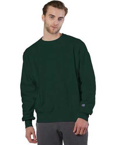 Champion S1049 Adult Reverse Weave Crew - Dark Green - HIT a Double