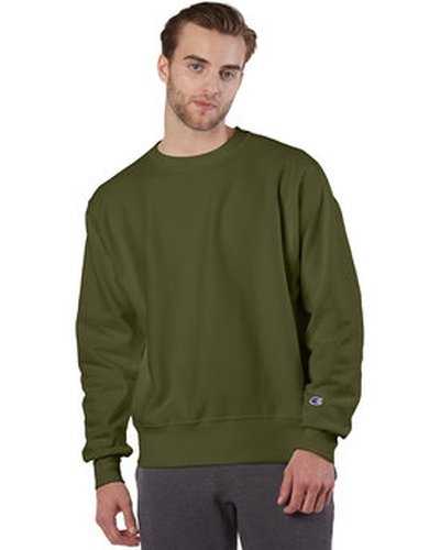 Champion S1049 Adult Reverse Weave Crew - Fresh Olive - HIT a Double