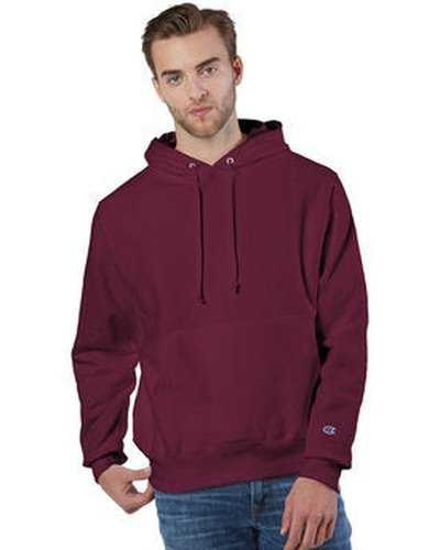 Champion S1051 Reverse Weave Pullover Hooded Sweatshirt - Cardinal - HIT a Double
